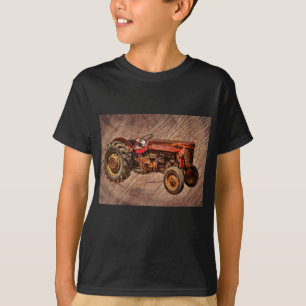 Antiker roter Traktor T-Shirt