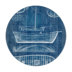 Antiker Schiffs-Plan II Schneidebrett