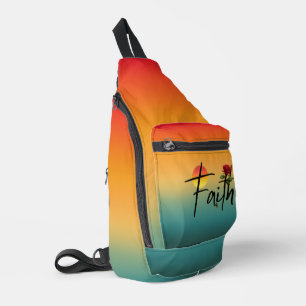 Antiker Sonnenuntergang Glaube Christentum Crossbody Bag