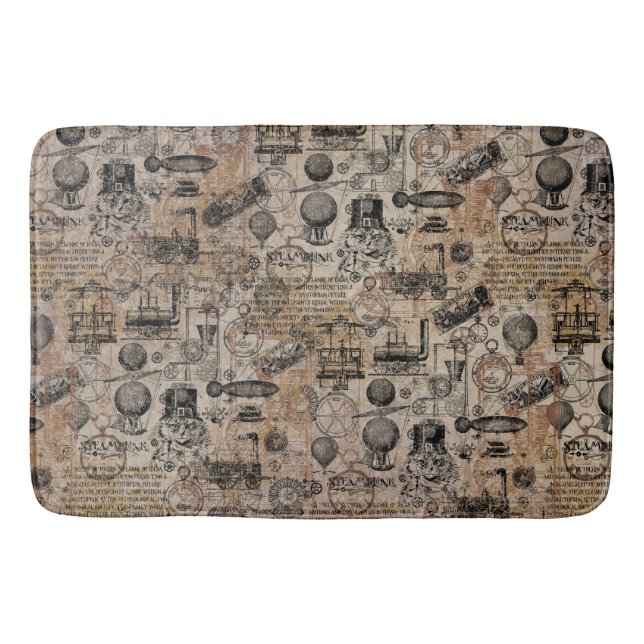 Antiker Steampunk Badematte (Vorderseite)