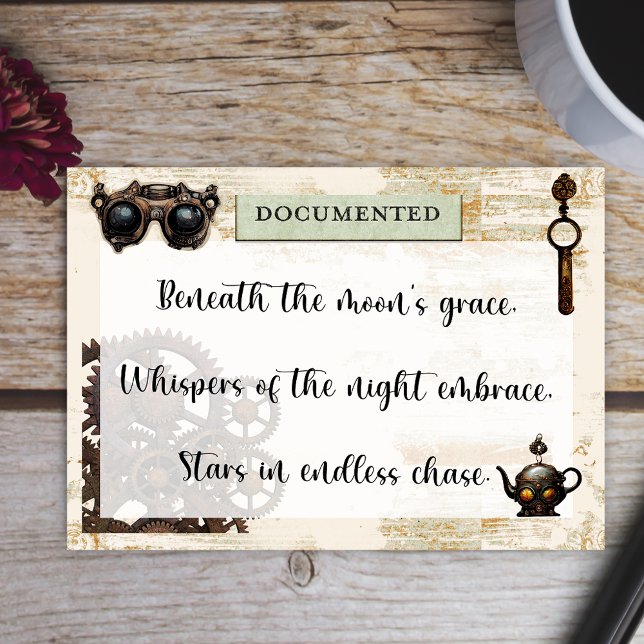 Antiker Steampunk, rostige Gänge, Mechanische 4"x3 Post-it Klebezettel (Von Creator hochgeladen)