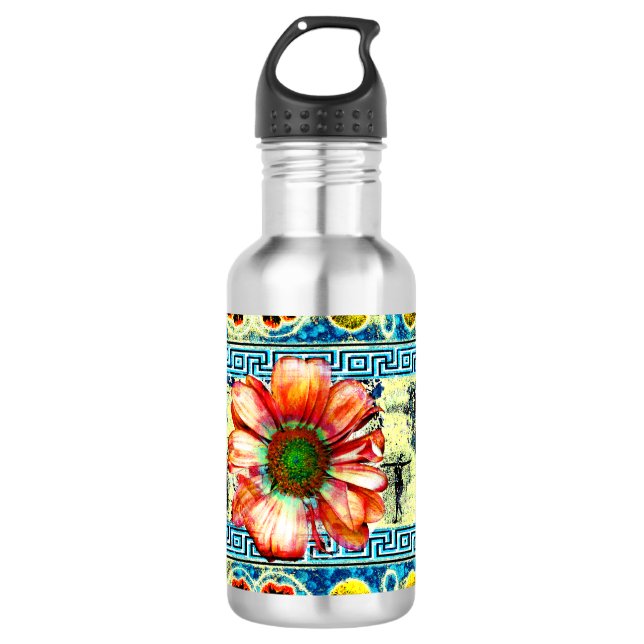 Antiker Tanz Edelstahlflasche (Vorderseite)