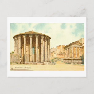 Antiker Tempel der Vesta, Rom, Italien Postkarte