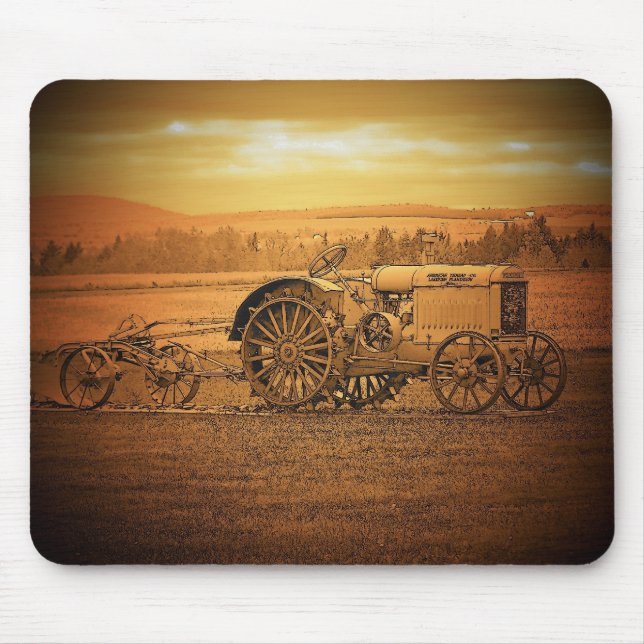 Antiker Traktor Mousepad (Vorne)