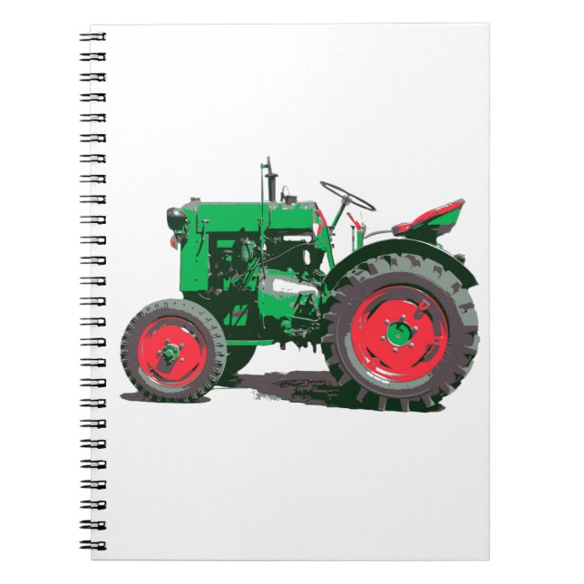 ANTIKER TRAKTOR NOTIZBLOCK (Vorderseite)