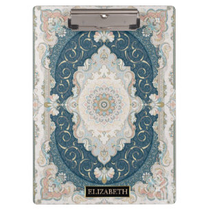 Antiker türkischer persischer Teppich Rug Name Klemmbrett