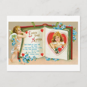 Antiker Valentinstag Feiertagspostkarte