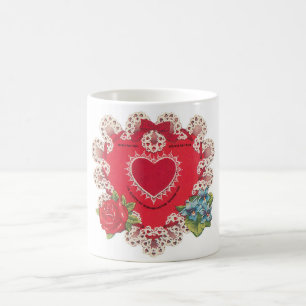Antiker Valentinstag Kaffeetasse