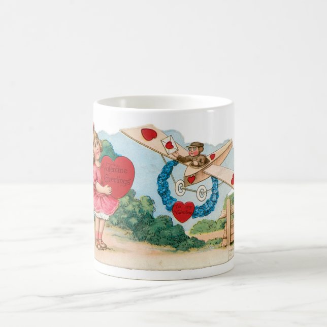 Antiker Valentinstag Kaffeetasse (Mittel)