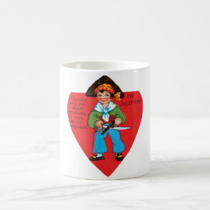 Antiker Valentinstag Kaffeetasse