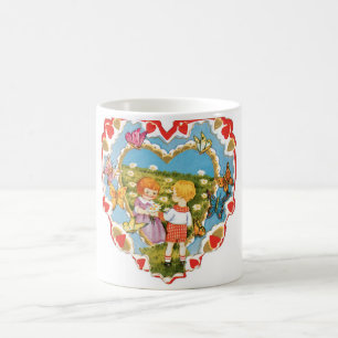Antiker Valentinstag Kaffeetasse