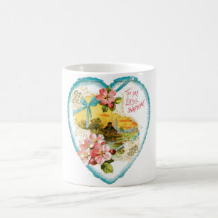 Antiker Valentinstag Kaffeetasse