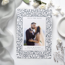 Antiker verzierter Rahmen Klassische Hochzeit - Te