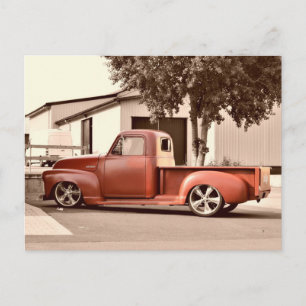 Antiker Vintage-LKW Postkarte