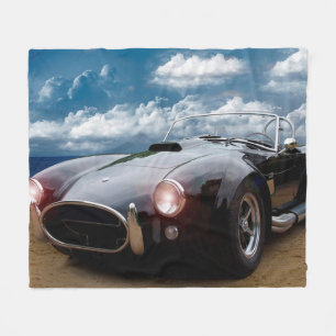 Antiker Wagen Fleecedecke