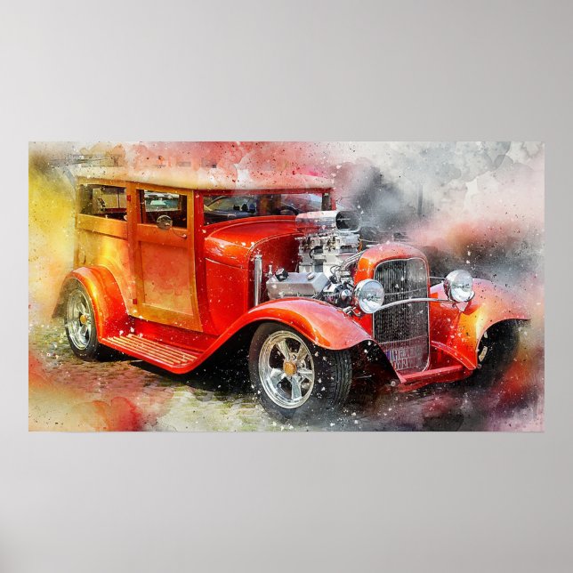 Antiker Wagen Poster (Vorne)
