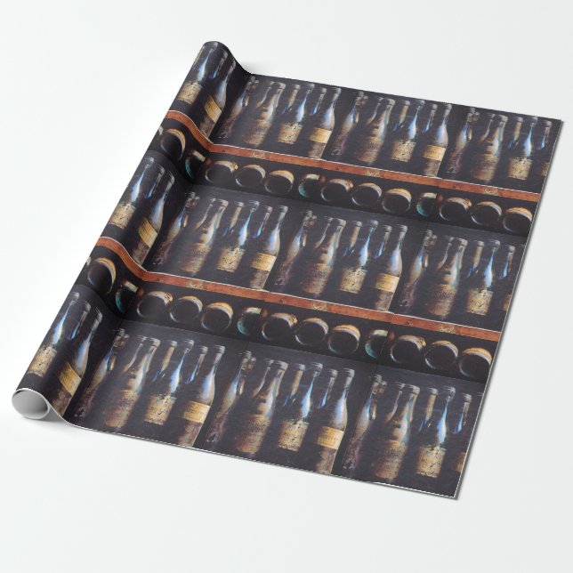 Antiker Wein Geschenkpapier (Ungerollt)