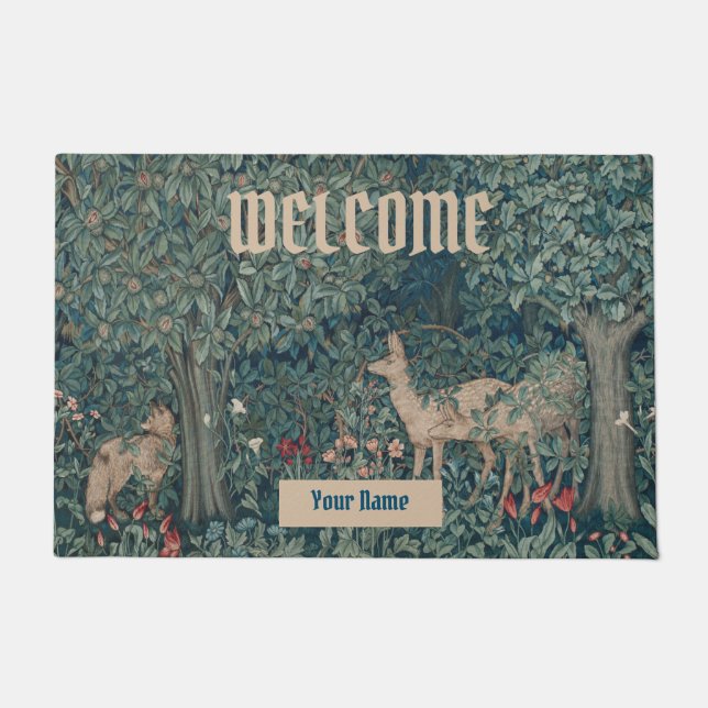 Antiker William-Morris-Teppich Fußmatte (Vorderseite)