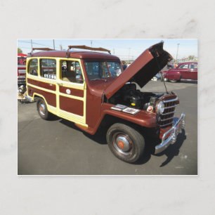 Antiker Woody Postkarte