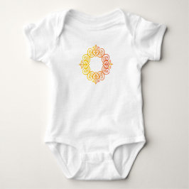 Antiker Zierrahmen Elegante dekorative Umrandung Baby Strampler