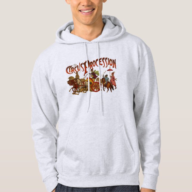Antiker Zirkus Parade Clowns Hoodie (Vorderseite)