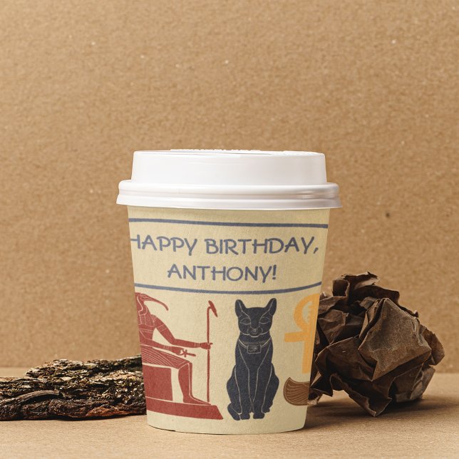 Antikes Ägypten König tut es als Custom Party Pappbecher (Von Creator hochgeladen)