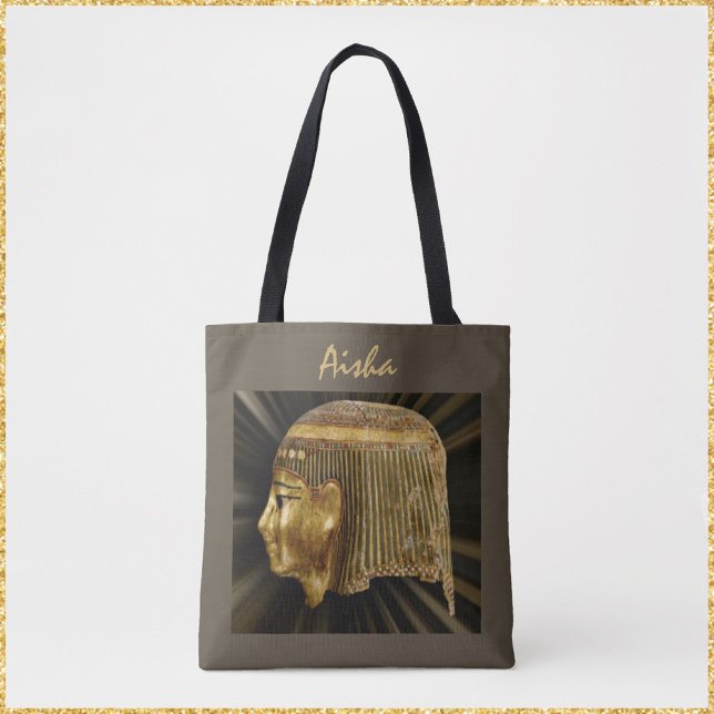 Antikes ägyptisches Schwarz-Gold-Maskenbild Tasche (Von Creator hochgeladen)