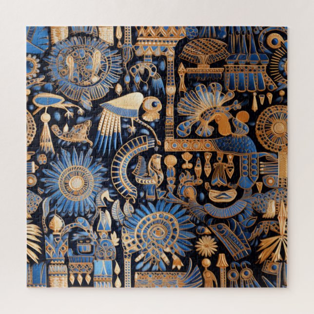 Antikes ägyptisches Textil-Puzzle (Vertikal)