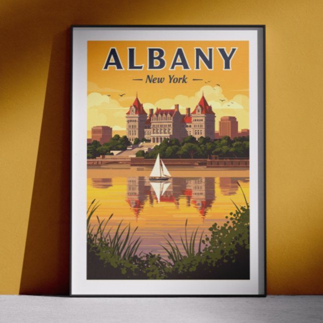 Antikes Albany New York Poster (Von Creator hochgeladen)