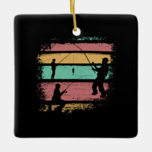 Antikes Angeln Keramikornament