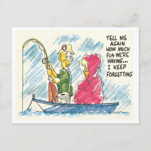 Antikes Angeln Postkarte