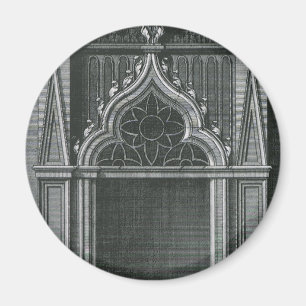 Antikes architektonisches Element, gotisches Porta Magnet