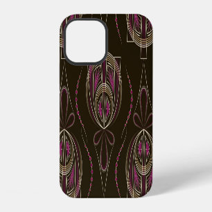 Antikes Art Deco geometrisches Ornament iPhone 12 Hülle