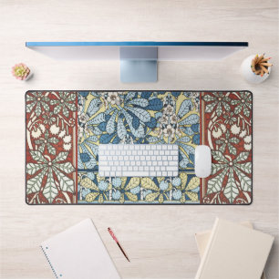 Antikes Art Nouveau Muster mit Kastanienblüten Schreibtischunterlage