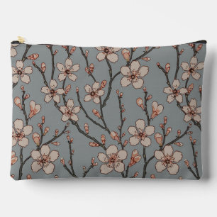 Antikes Art Nouveau-Muster mit Mandelblüten Zubehörtasche