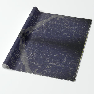 Antikes astronomisches Geschenkpapier