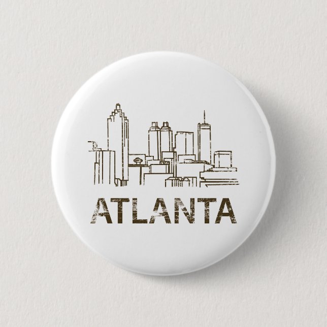 Antikes Atlanta Button (Vorderseite)