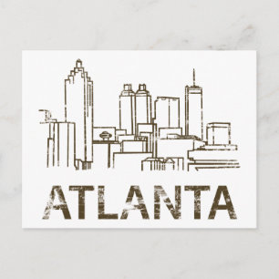 Antikes Atlanta Postkarte