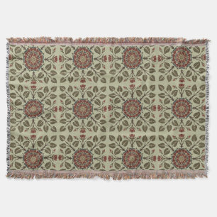 Antikes Audsley Tudor-Rose viktorianisches Muster Decke