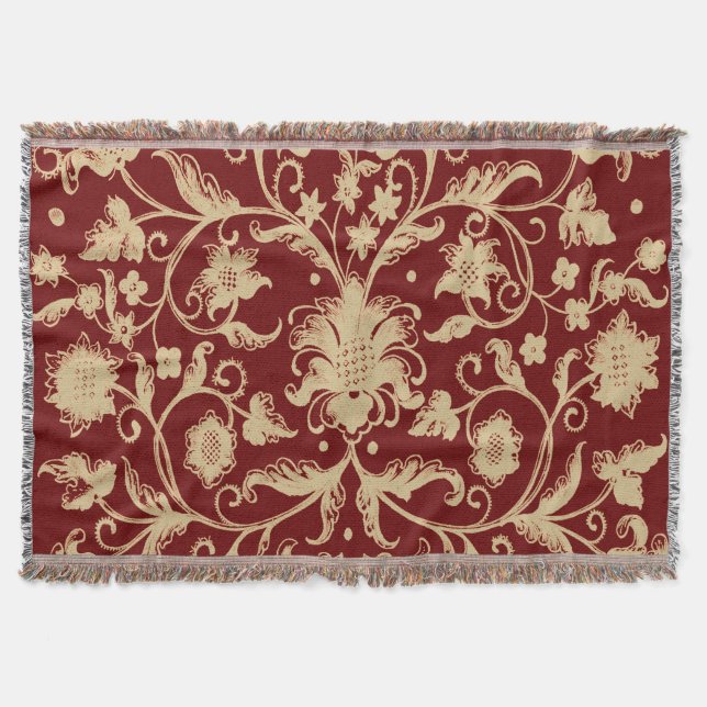 Antikes aufwendiges florales Dekorationsmuster Decke (Vorderseite)