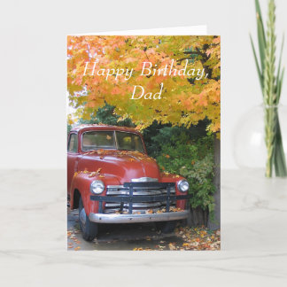 Antikes Auto, alles Gute zum Geburtstag, Vater Karte