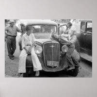 Antikes Auto, Familie der Großen Depression, 1930e