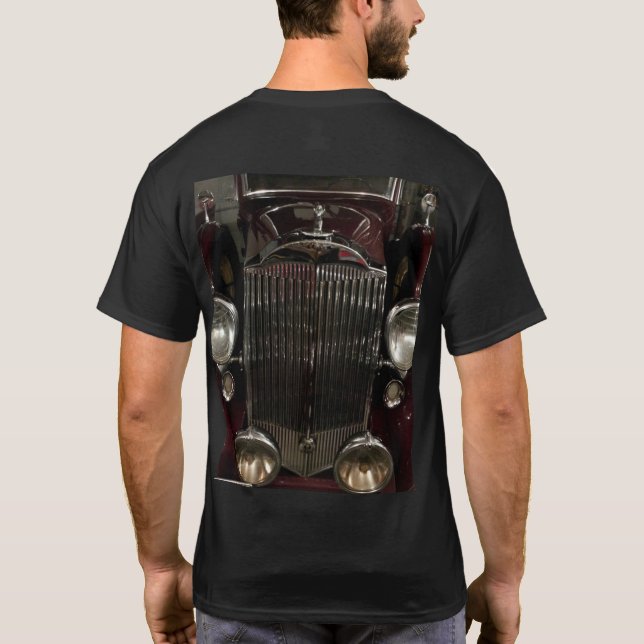 Antikes Auto Scheune  T-Shirt (Rückseite)