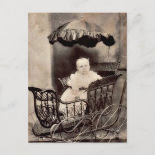 Antikes Baby-Foto Postkarte