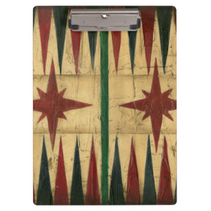 Antikes Backgammon-Spiel-Brett durch Ethan Harper Klemmbrett