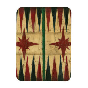 Antikes Backgammon-Spielbrett von Ethan Harper Magnet
