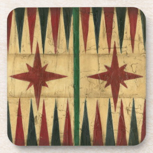 Antikes Backgammon-Spielbrett von Ethan Harper Untersetzer