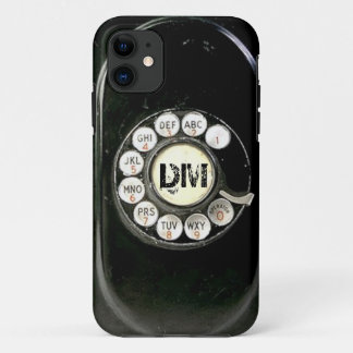 Antikes Bakelit-Telefon mit Wählscheibe, Initialen title_seo2