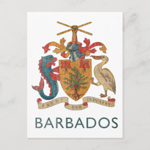 Antikes Barbados Postkarte