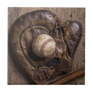 Antikes Baseballzubehör Fliese